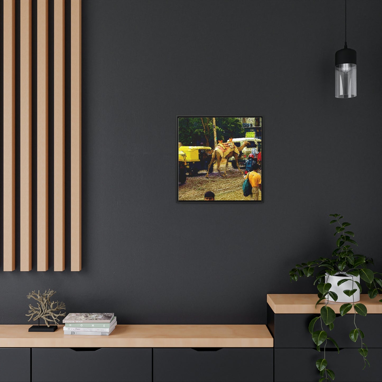 Gallery Canvas Wraps, Square Frame ... "Truckin'-Up-To-Buffalo ... 'Oops - Wrong Country' ... Truckin'-Up-To-New Delll -'E' ... " ... (Delhi, India) ... 5July2007. Original Works ...