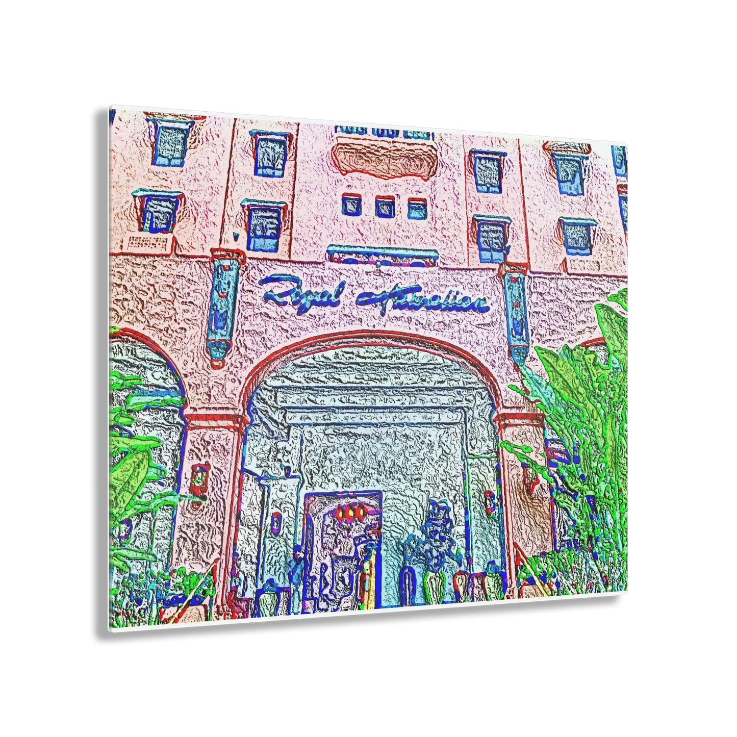 Acrylic Prints ...  "La Grande Entree" At: 'The Pink Palace' ... The Royal Hawai'ian ... Honolulu, HI ... '27Oct2014' ... Original Works ...