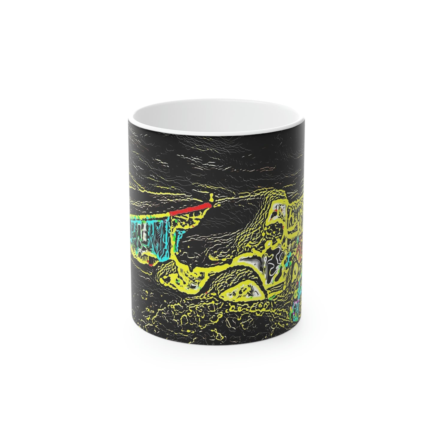 Magic Mug ... "Snow Vehicle In Snow Storm At-Rest" ... Circa 12Mar23 ... Central Idaho ... 18-Hours Rendering Time: Original Works ...