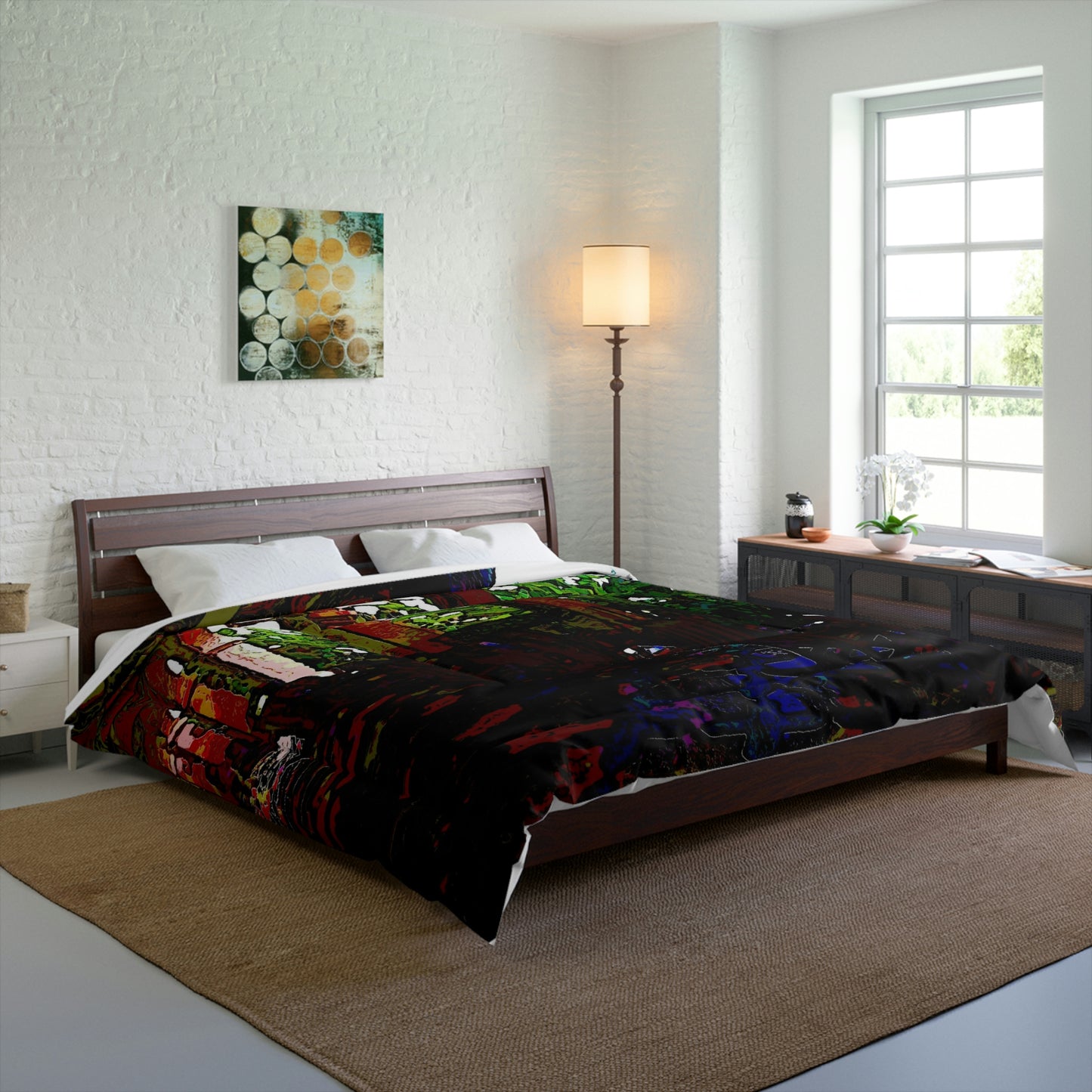 Comforter ... Lanai & Rocking Chairs At: 'The Pink Palace' ... The Royal Hawai'ian ... Honolulu, HI ... '27Oct2014' ... Original Works ...