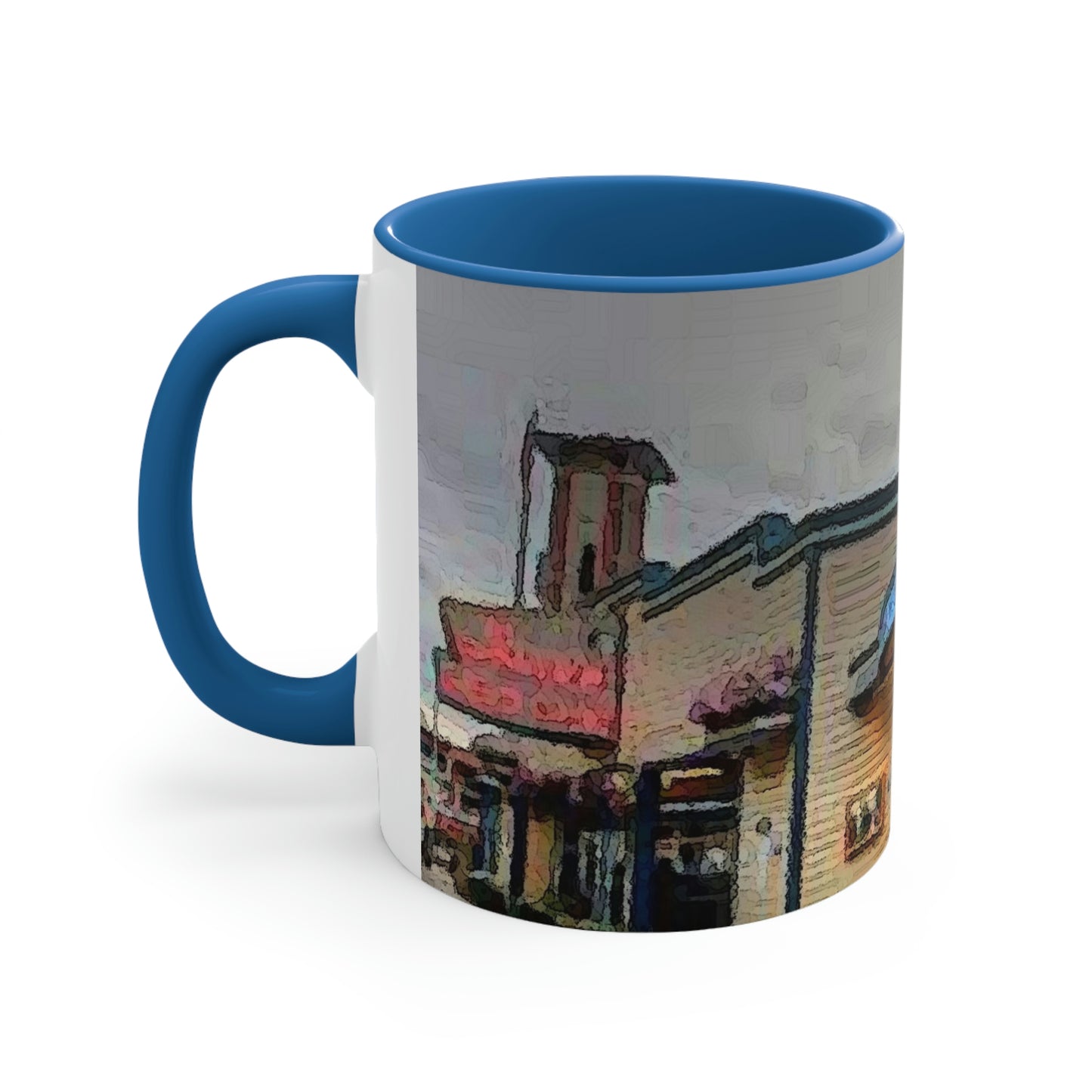 Accent Coffee Mug, 11oz ...  In-A-Hurry & Stressed? ... Remember: Keep "Clam" ... Clam_Happy ...  'Ivars: Seattle Waterfront' ... Personal Archives ... Original Works ...