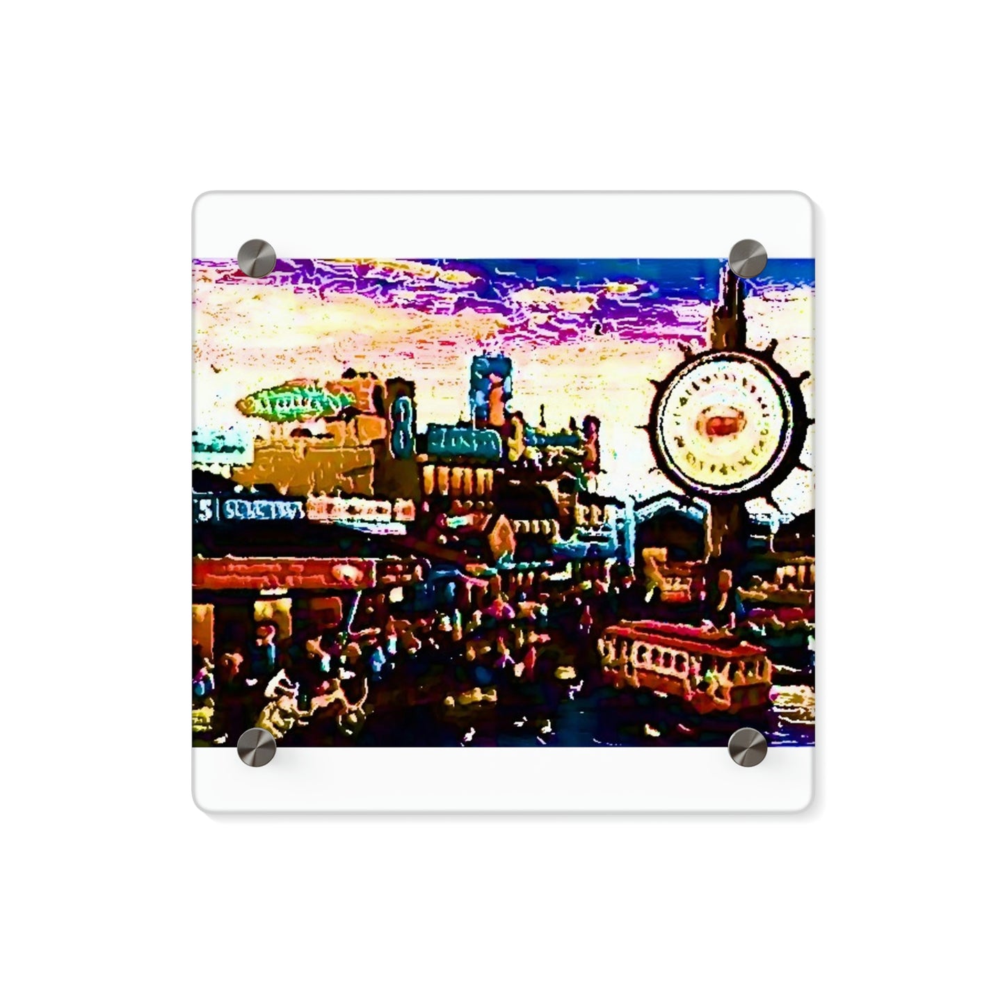 Acrylic Wall Art Panels ... "No.9 Fishermen's Grotto - Fishermen's Wharf, SF, California" ... Family Archives: 1970's ... Original Works ...