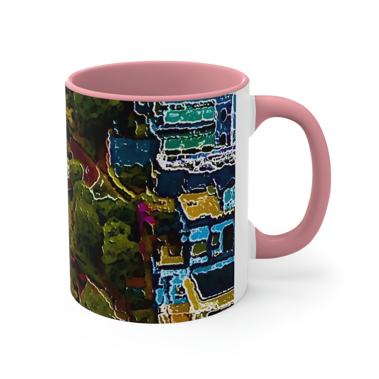 Accent Coffee Mug, 11oz ... A Crazy Street ... 'Eight Winding Curve-Switchbacks' ... "Lombard Street, San Francisco, CA' ... Family Archives: 1970's ... Original Works ...