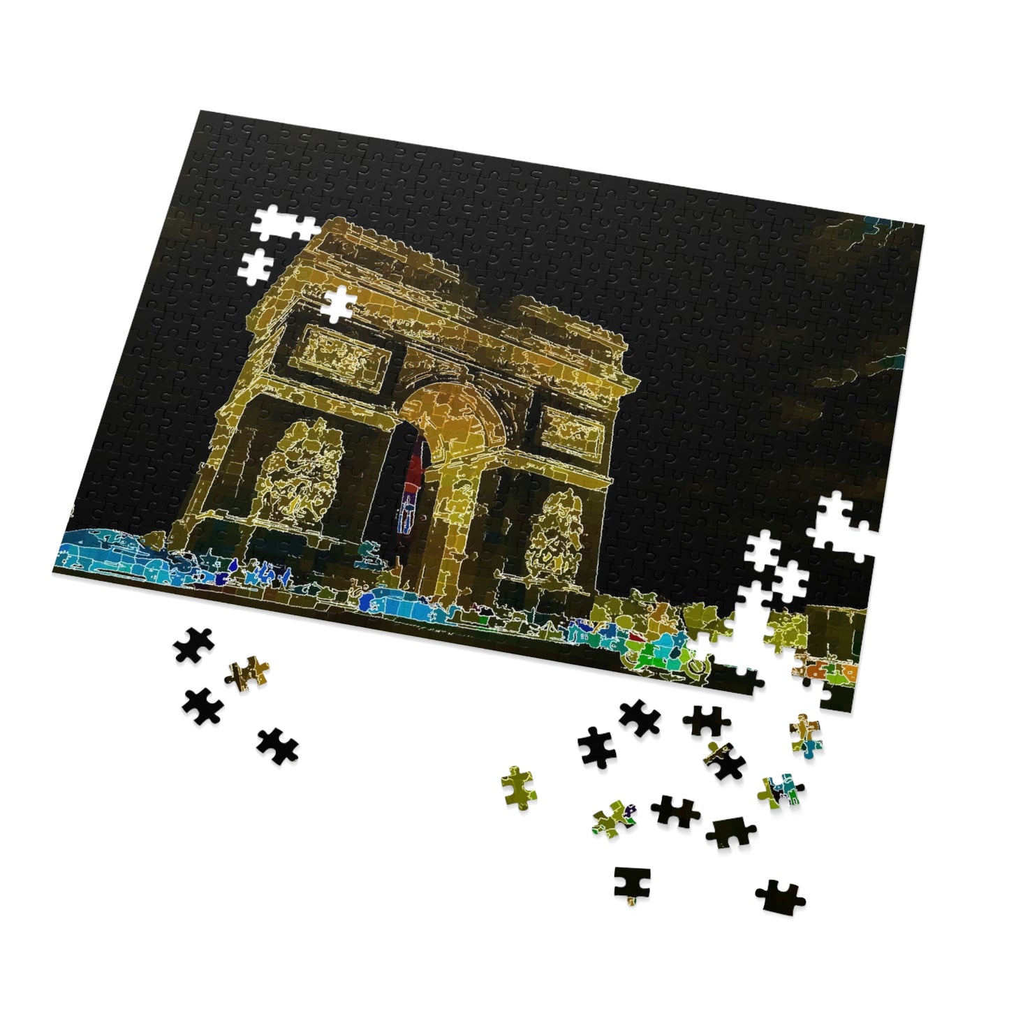 Jigsaw Puzzle (30, 110, 252, 500,1000-Piece) ...  L'Arc de Triomphe ... 'Barbara Joan Bonnell-Holt Photo' ... Circa 1972 ... Oringinal Works ...