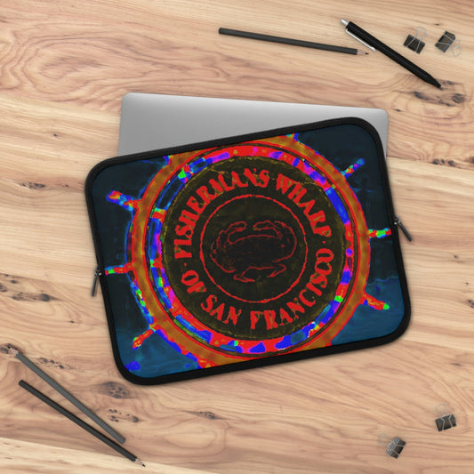 Laptop Sleeve ...  "No.9 Fishermen's Grotto - Fishermen's Wharf, SF, California" ... Family Archives: 1970's ... Original Works ...