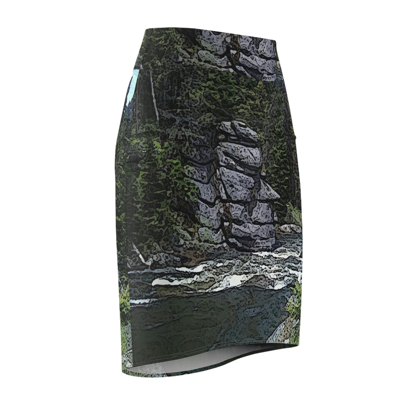 Women's Pencil Skirt ..."I Am Innocent" ... Tricky-Dick Immortalized ... Nixon Rock: Along The River ... Central Idaho, Summer 2020 ... Original Works ...