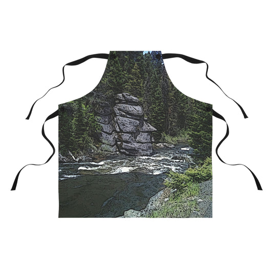 Apron ..."I Am Innocent" ... Tricky-Dick Immortalized ... Nixon Rock: Along The River ... Central Idaho, Summer 2020 ... Original Works ...