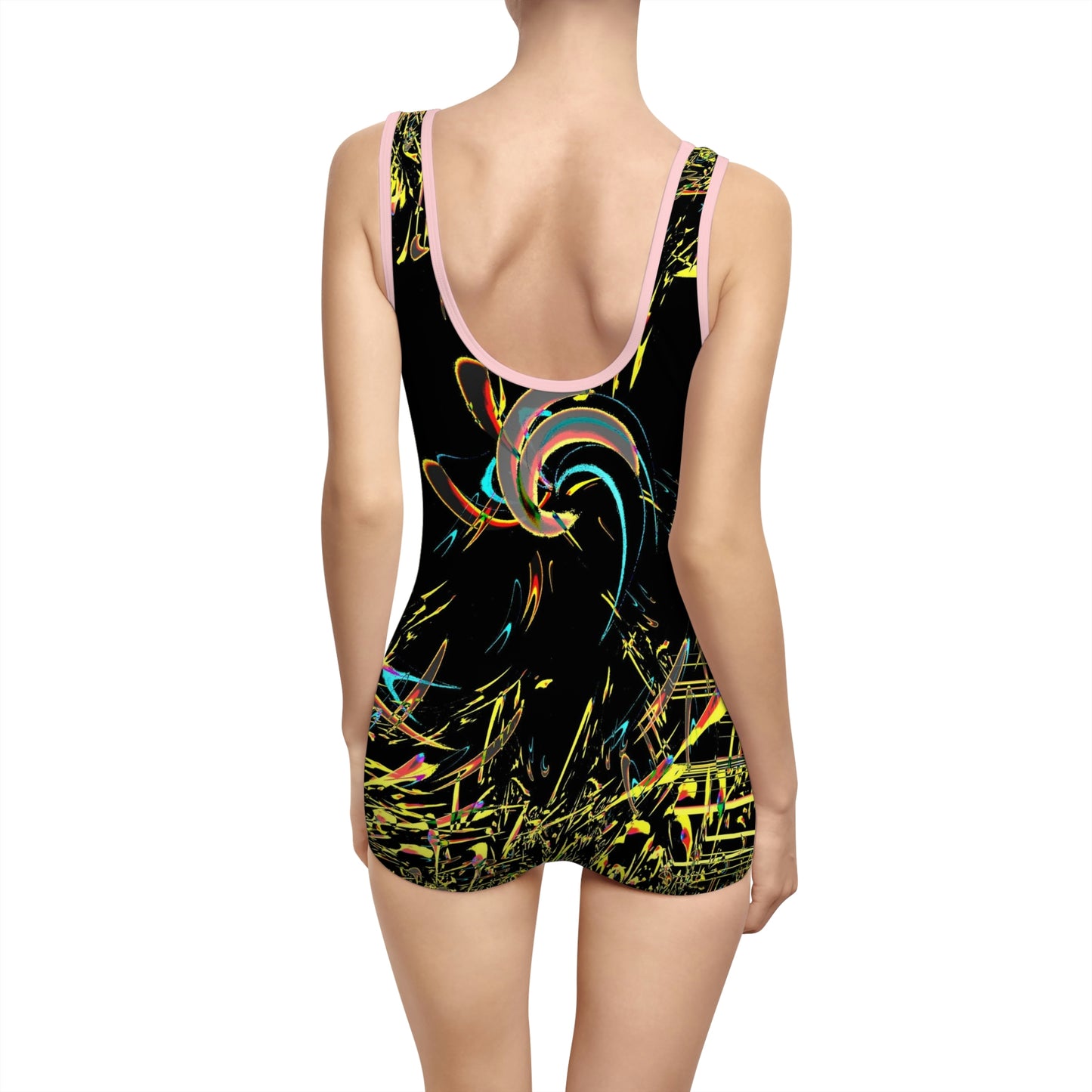 Women's Vintage Swimsuit ... "Waning Moon" ... Central Idaho ... October 2022 ... Rendering Time: 22 Hours ... Original Works ...
