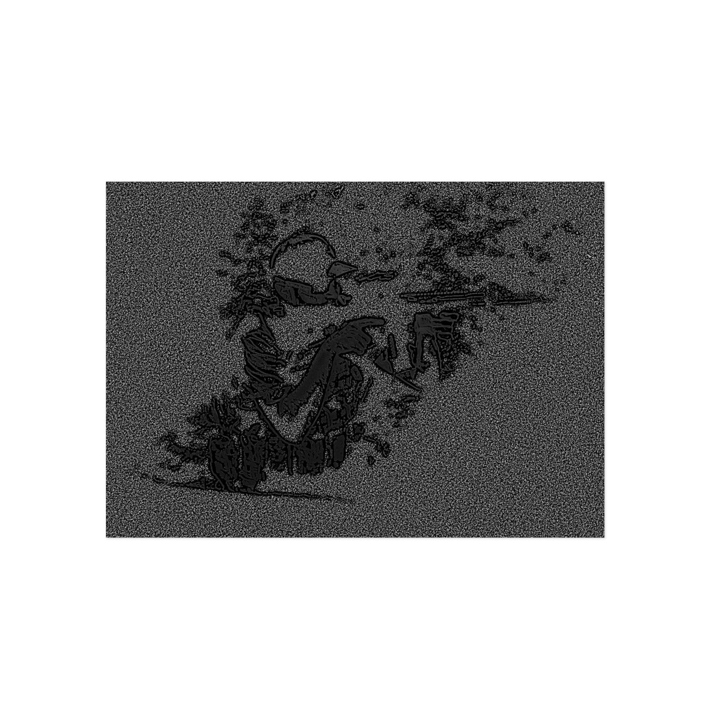 Aluminum Composite Panels ... The Hunter ... "Narows His Sights & Fires" ... April 2022 ... Central Idaho ... Original Works ...
