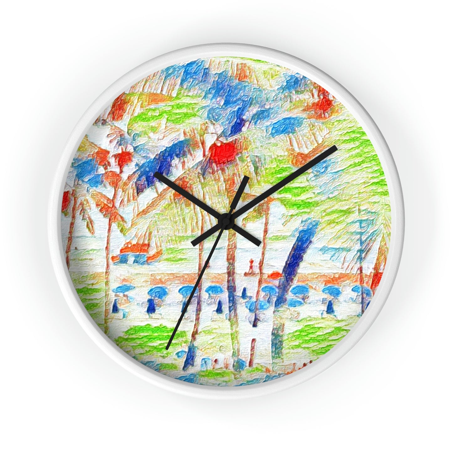 Wall Clock ... "The Royal Hawai'ian: Waikiki Beach_Beach" ... Honolulu, HI ... Ocotber 2014 (Halloween) ... Original Works ...
