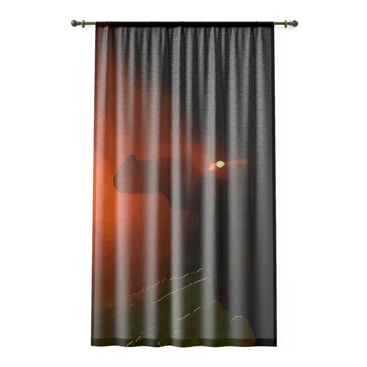 Window Curtain ... Ruger .357 Magnum Early-Morning-Target-Practice ... 'Circa April 2022' ... Original Works ...