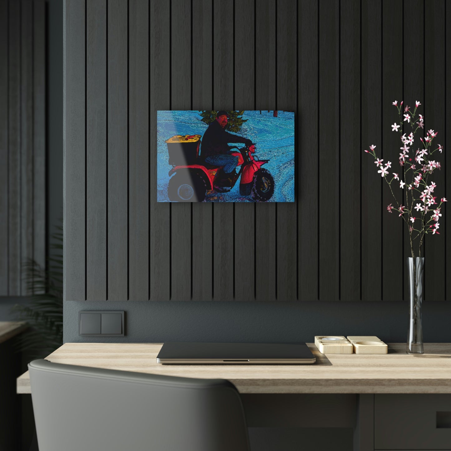 Acrylic Prints ... There's 2-Wheelin ... There's 4-Wheelin ... 'And-Of-Course' ... "There's 3-Wheelin-In-The-Snow" ...  Original Works ...