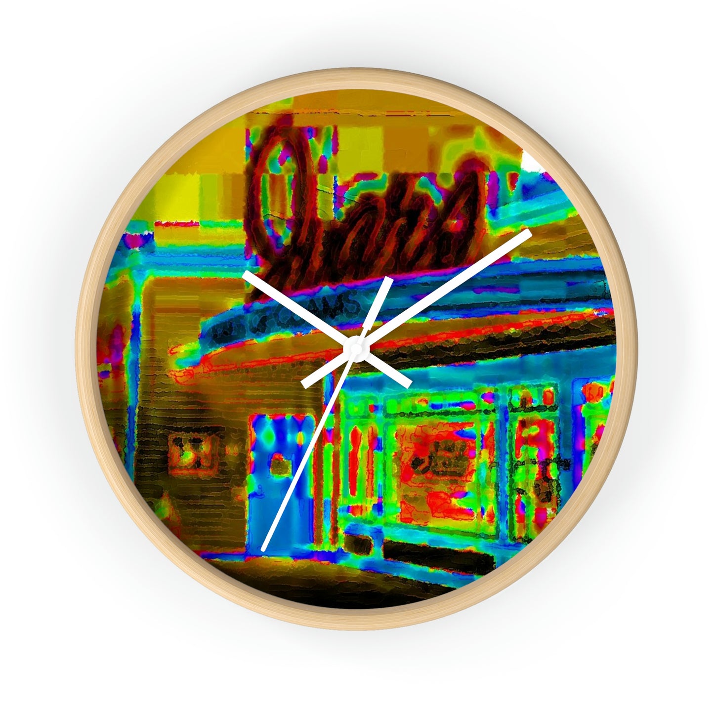 Wall clock ...  In-A-Hurry & Stressed? ... Remember: Keep "Clam" ... Clam_Happy ...  'Ivars: Seattle Waterfront' ... Personal Archives ... Original Works ...