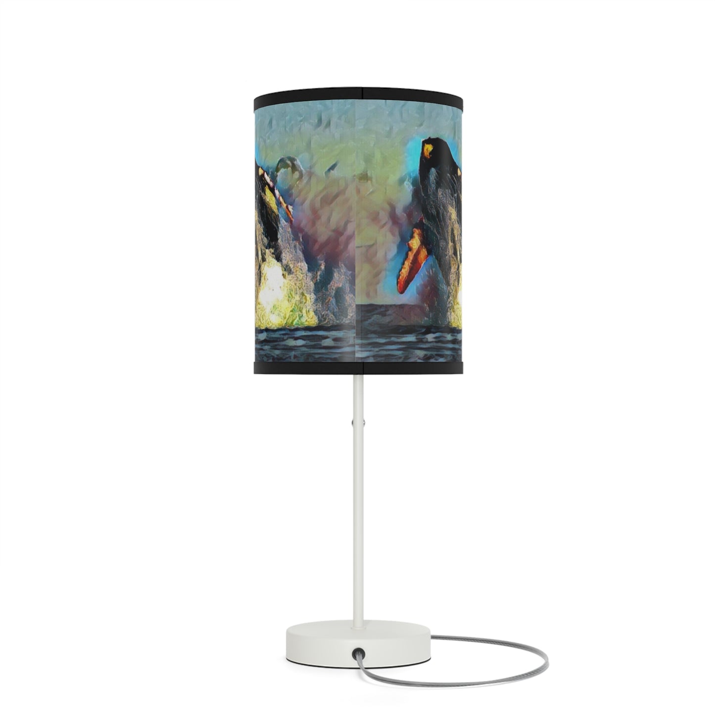 Lamp on a Stand, US|CA plug ... An Extraordinary Humpback Breach ... 'With Explosive Energy' ... Family Archives (KPH) ... Circa: 21st Century. Maui, HI ... Original Works ...