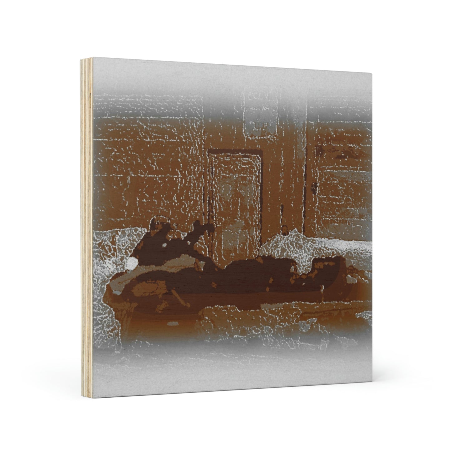 Wood Canvas ... Snowmobile: Old_Photo_Approach: Sepia Scripts & Some Nominal Framming. Rendering Time: 6 Hours ...