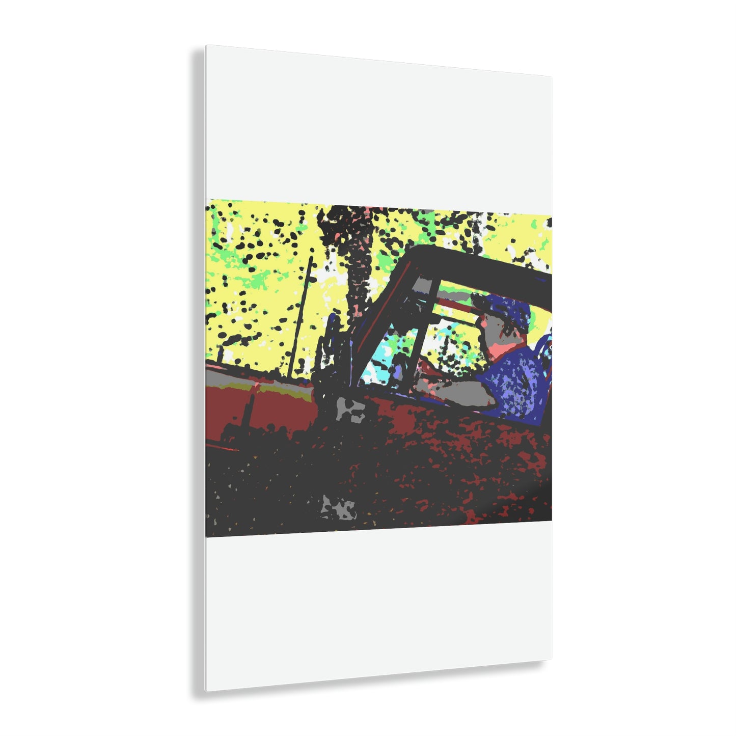 Acrylic Prints ... "Jeep & Bronco-Bustin'-It Up The Mountain Road"  ... Spring 2021 ... Rhett Creek, Idaho ... Original Works ...