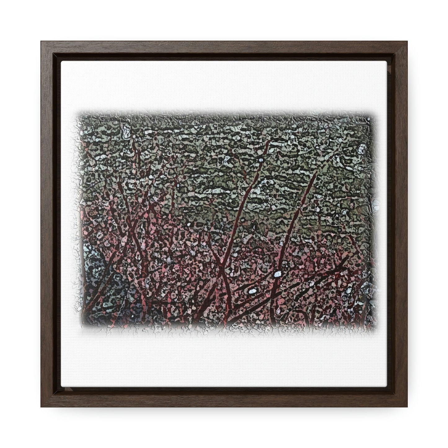 Gallery Canvas Wraps, Square Frame ... "A River Runs Through It" ... Red-Osier-Dogwood (Cornus Stonlifera 'Rubra') .. Original Works ... Central Idaho ...