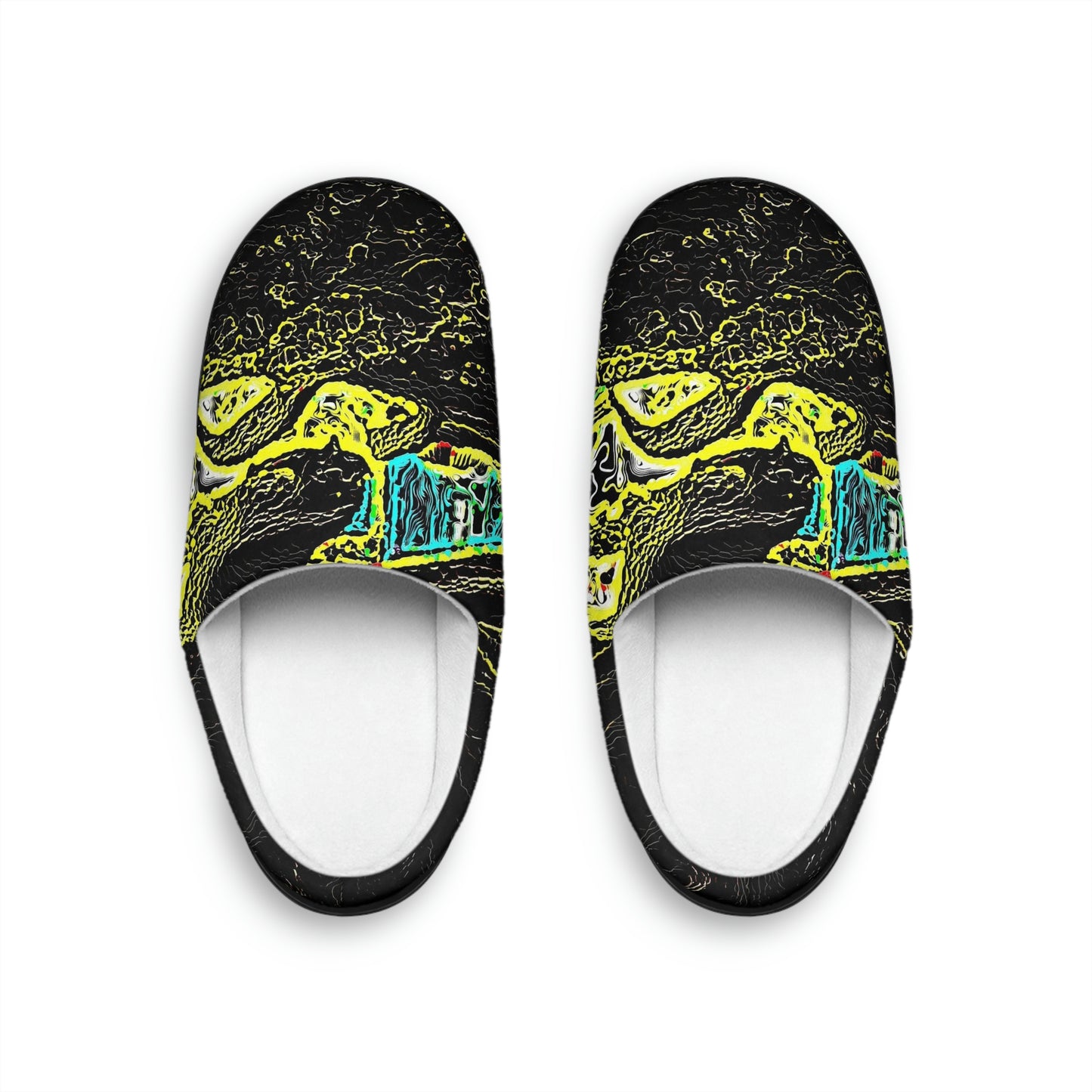 Men's Indoor Slippers ... "Snow Vehicle In Snow Storm At-Rest" ... Circa 12Mar23 ... Central Idaho ... 18-Hours Rendering Time: Original Works ...