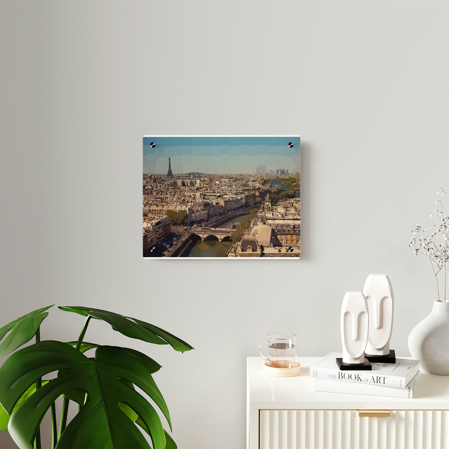 Acrylic Wall Art Panels ... Au Paris ... "Along The River Seine" ... Barbara Joan Bonnel-Holt: 1972 ... Original Works ...