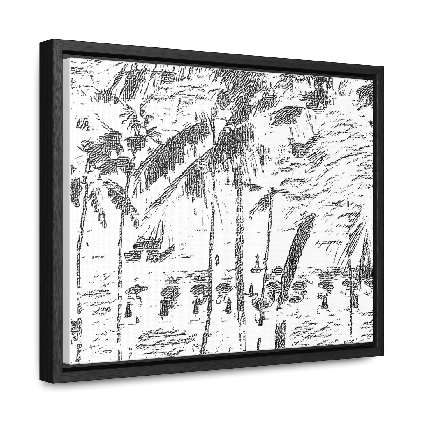 Gallery Canvas Wraps, Horizontal Frame ... "The Royal Hawai'ian: Waikiki Beach_Beach" ... Honolulu, HI ... Ocotber 2014 (Halloween) ... Original Works ...