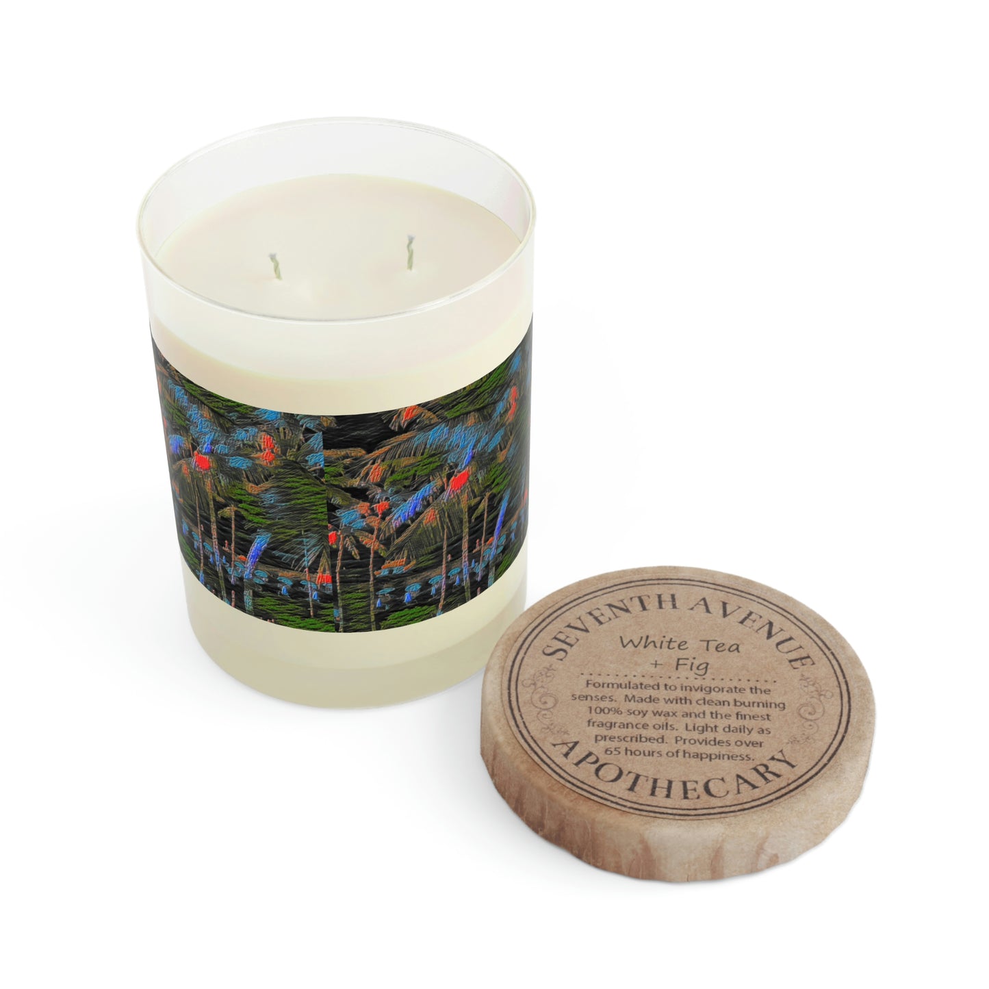 Scented Candle - Full Glass, 11oz ... "The Royal Hawai'ian: Waikiki Beach_Beach" ... Honolulu, HI ... Ocotber 2014 (Halloween) ... Original Works ...