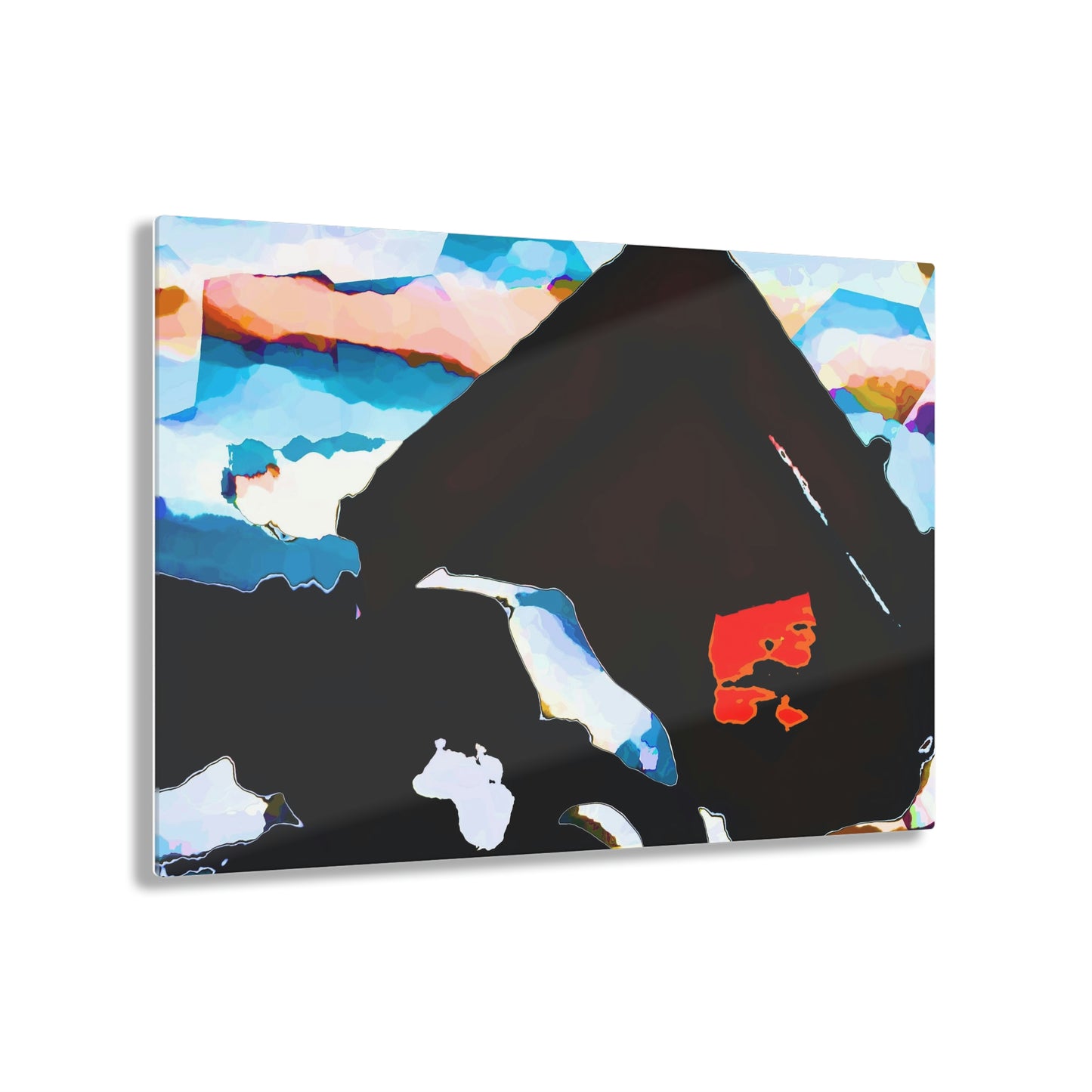 Acrylic Prints ... After An Intense Snow Storm ... 'Digging Out' ... A Vehicle & Cabin "In The Mountains" ... March 2023 ... Original Works ...