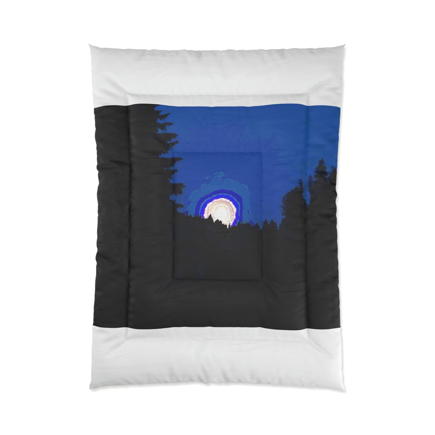 Comforter ... "The Road Home" ...' Over The River & Through The Woods To? ...' ... Moonscape Near Elk City, Idaho ... Original Works ... 5Jan23 ...