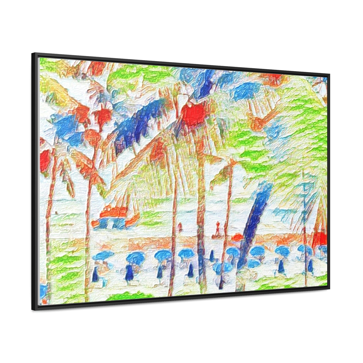 Gallery Canvas Wraps, Horizontal Frame ... "The Royal Hawai'ian: Waikiki Beach_Beach" ... Honolulu, HI ... Ocotber 2014 (Halloween) ... Original Works ...