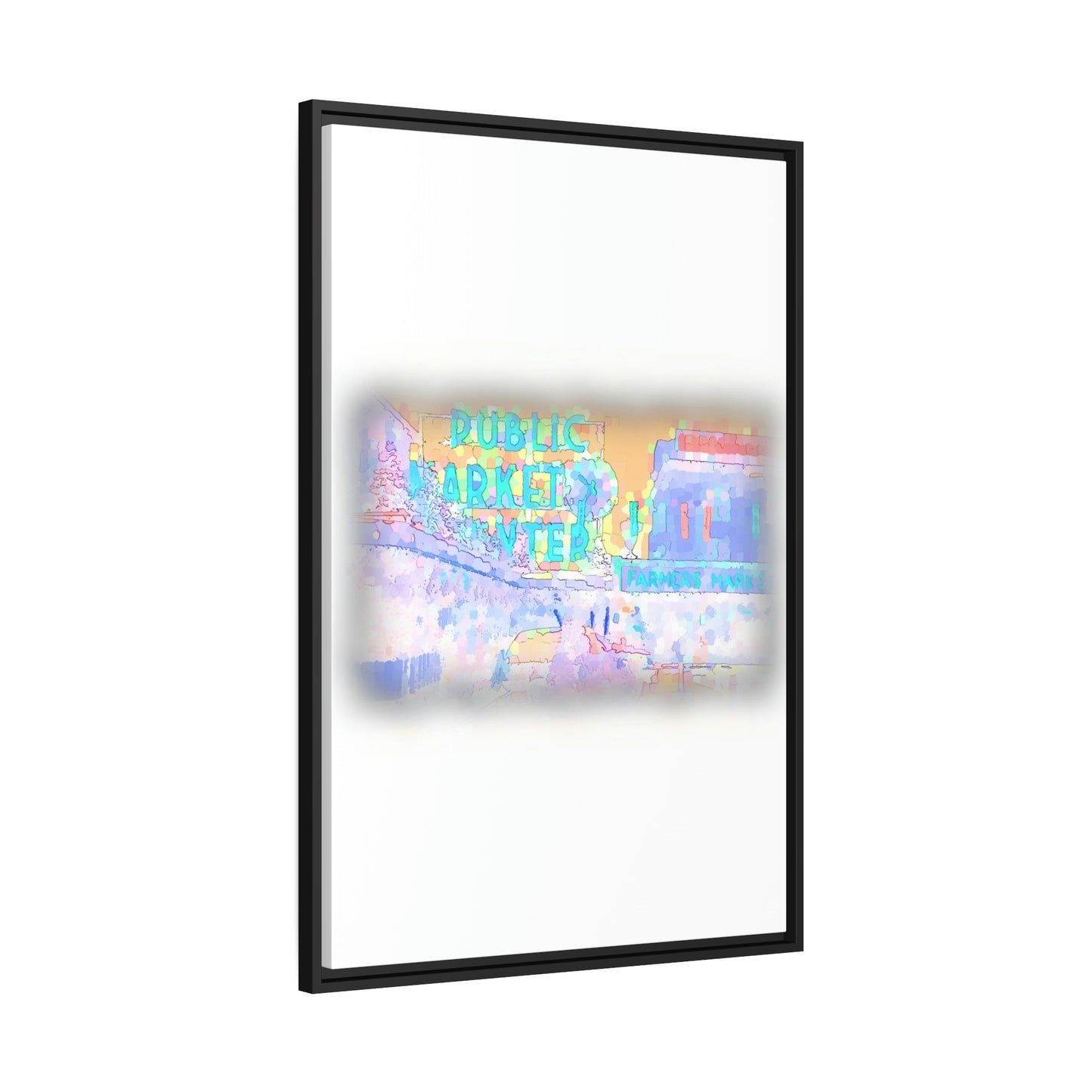 Matte Canvas, Black Frame ... PPM: Pike Place Market ... Original Work ... Winter 2022 ...