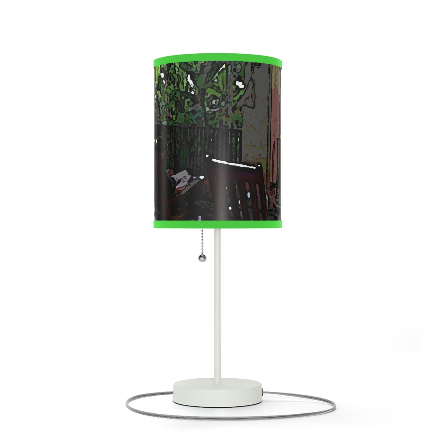 Lamp on a Stand, US|CA plug ...Lanai & Rocking Chairs At: 'The Pink Palace' ... The Royal Hawai'ian ... Honolulu, HI ... '27Oct2014' ... Original Works ...