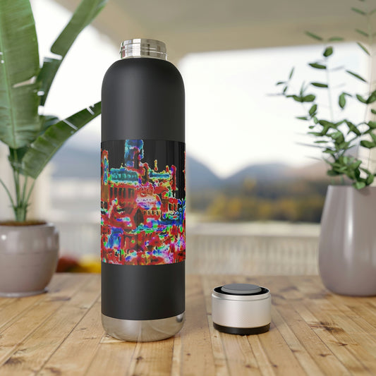 Soundwave Copper Vacuum Audio Bottle 22oz ... "No.9 Fishermen's Grotto - Fishermen's Wharf, SF, California" ... Family Archives: 1970's ... Original Works ...