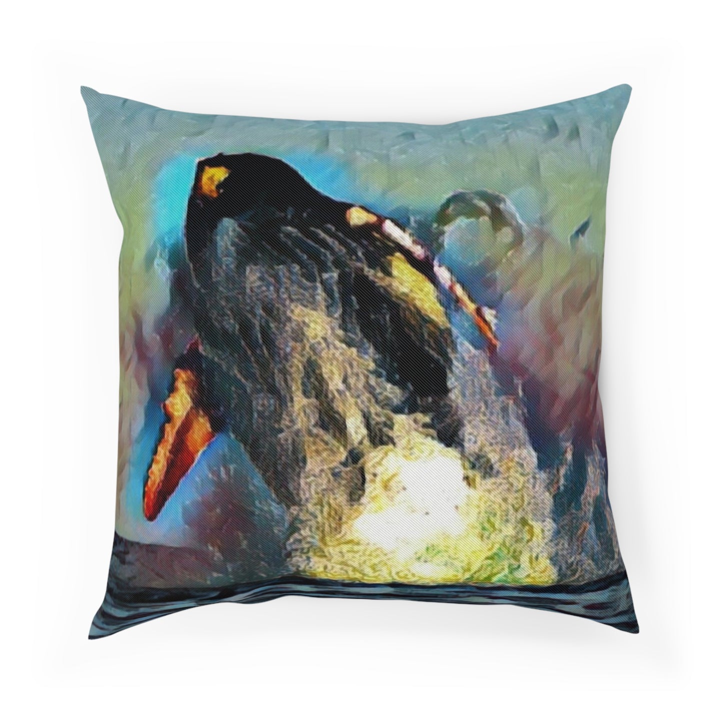 Cushion ... An Extraordinary Humpback Breach ... 'With Explosive Energy' ... Family Archives (KPH) ... Circa: 21st Century. Maui, HI ... Original Works ...