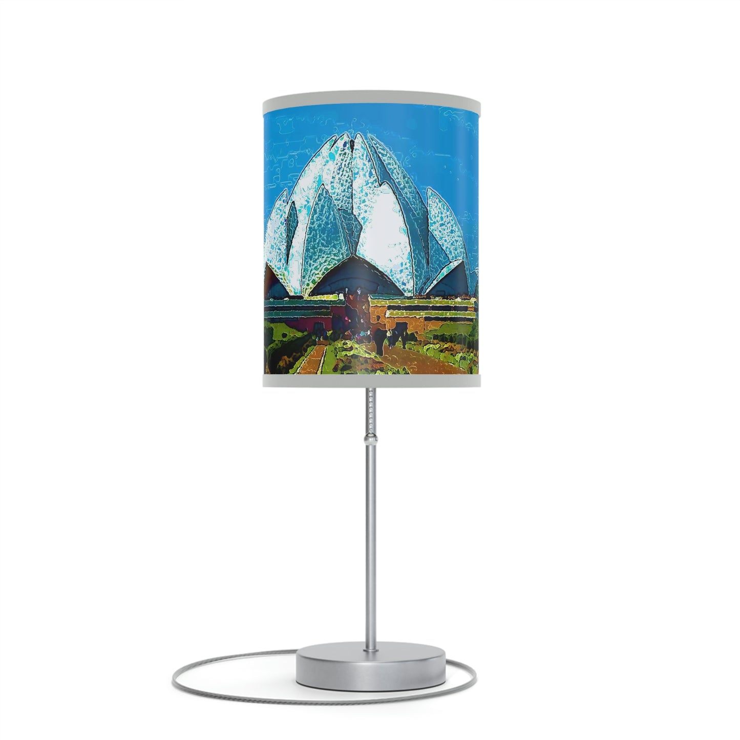 Lamp on a Stand, US|CA plug ... 'Bahai'i House-Of-Worship' ... "Lotus Temple: Delhi, India, 2008" ... Original Works ...