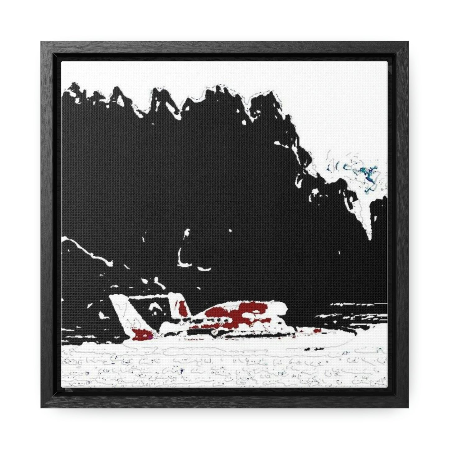Gallery Canvas Wraps, Square Frame ...  Seattle Columbia Cup On Lake Washington ... "Dave Wilcox Heads For The Win" ... Associate Gift-Photo ... Original Works ...