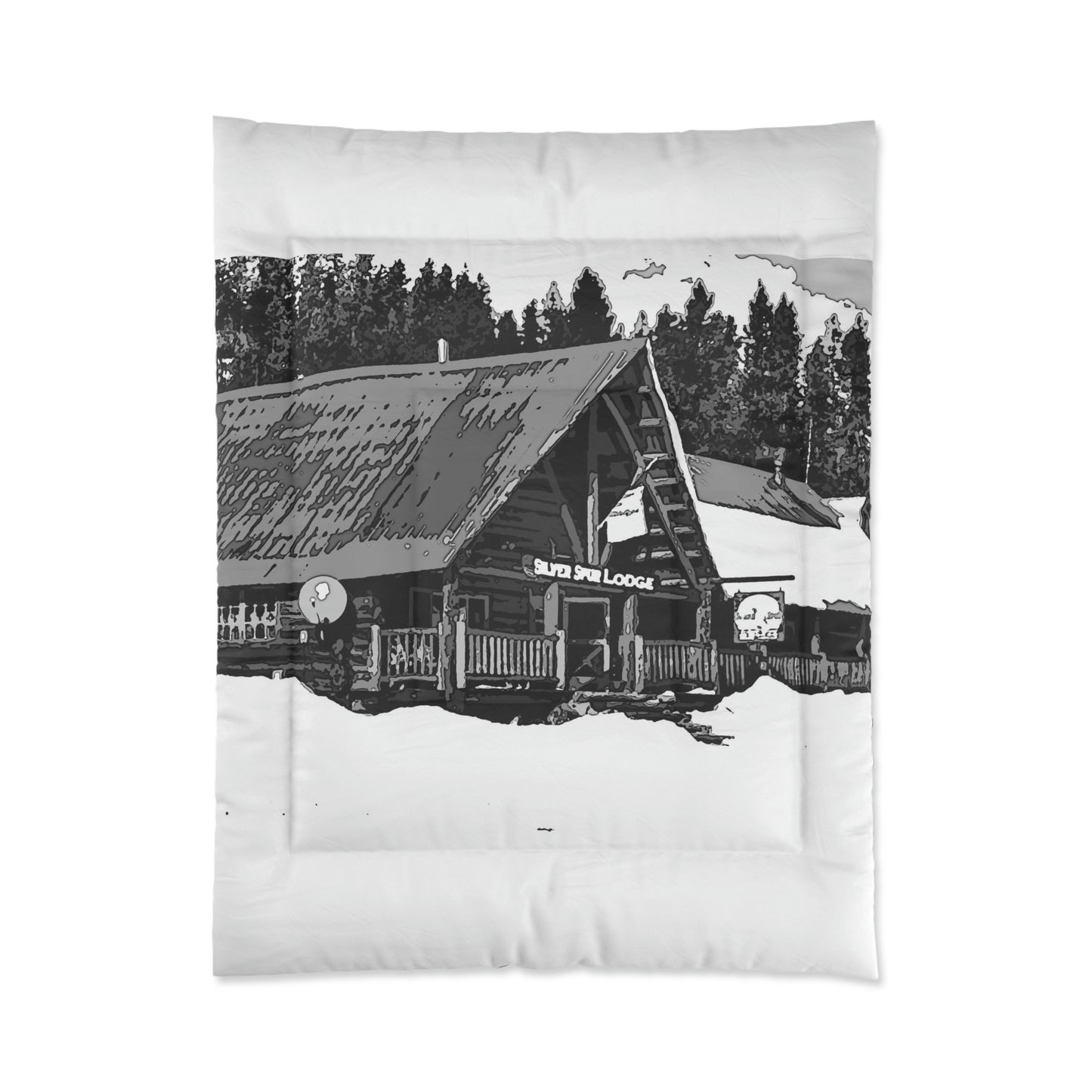 Comforter ... A Beautiful Lodge & Back-Country Outfitter In A Mountain Town ... 'Dixie, Idaho, November 2022' ... Original Works ...