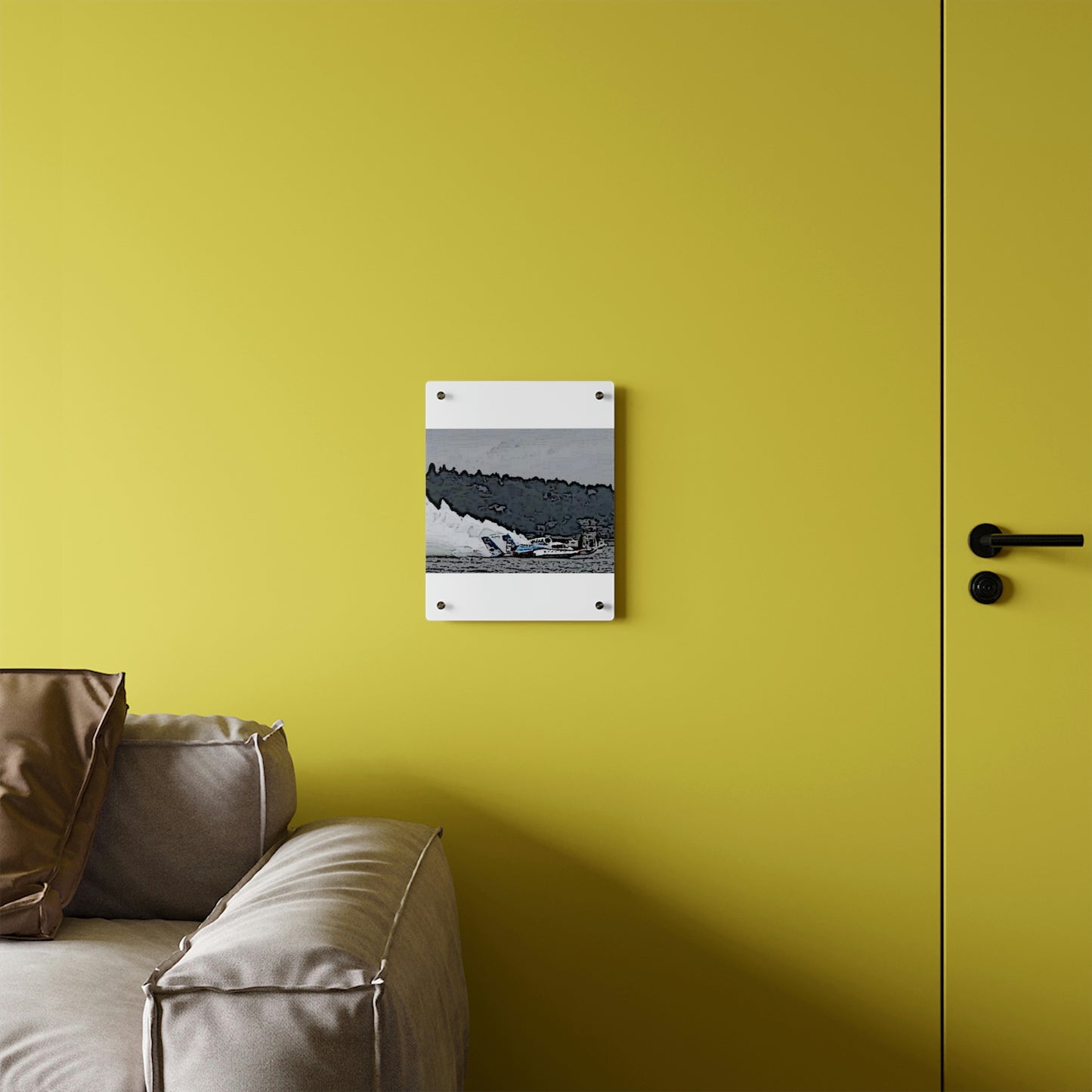 Acrylic Wall Art Panels ... Seattle Columbia Cup On Lake Washington ... "Dave Wilcox Heads For The Win" ... Associate Gift-Photo ... Original Works ...