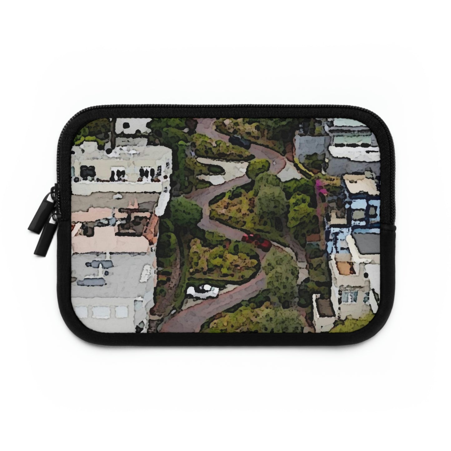 Laptop Sleeve ... A Crazy Street ... 'Eight Winding Curve-Switchbacks' ... "Lombard Street, San Francisco, CA' ... Family Archives: 1970's ... Original Works ...