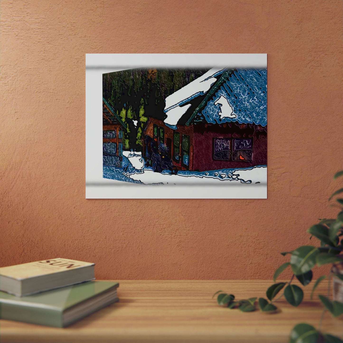 Aluminum Composite Panels ... "3-D & Perspective" ... A Snowmobiler 'Ridest-Through-It' ... Rhett Creek, Idaho ... Original Works ...