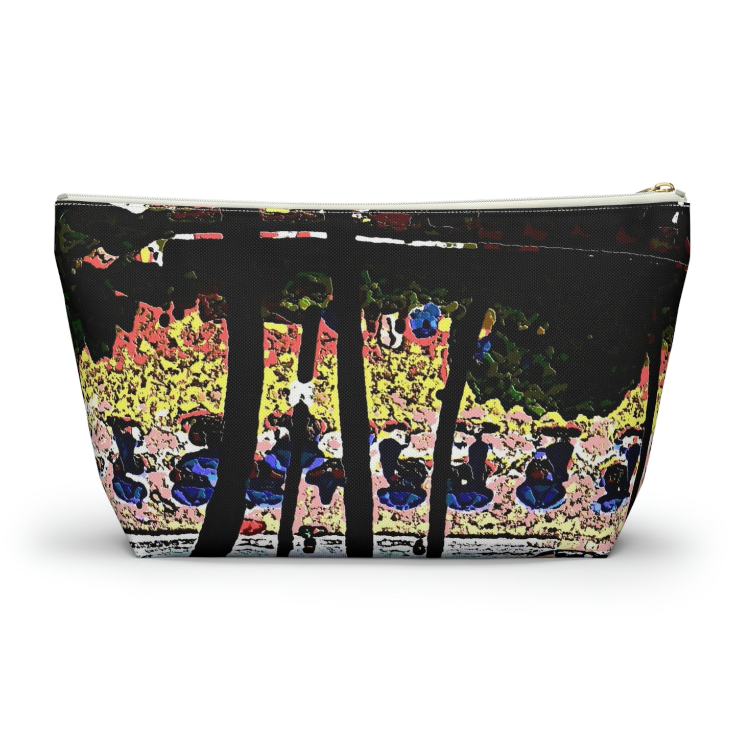 Accessory Pouch w T-bottom ... "A Beautiful Beach Amongst The Palms" ... The Outrigger Waikiki, Honolulu, Oahu ... Original Works ...