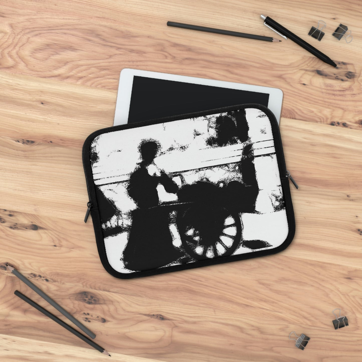 Laptop Sleeve ... Dublin's "Molly Malone Along Grafton Street" ... Cryin' Cockels & Muscles Alive-Alive-Oh ... Circa 2003 ... Original Works ...