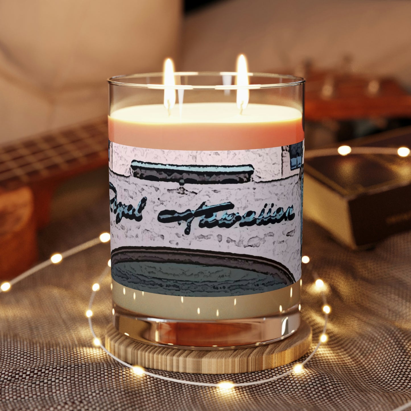 Scented Candle - Full Glass, 11oz ...  "La Grande Entree" At: 'The Pink Palace' ... The Royal Hawai'ian ... Honolulu, HI ... '27Oct2014' ... Original Works ...