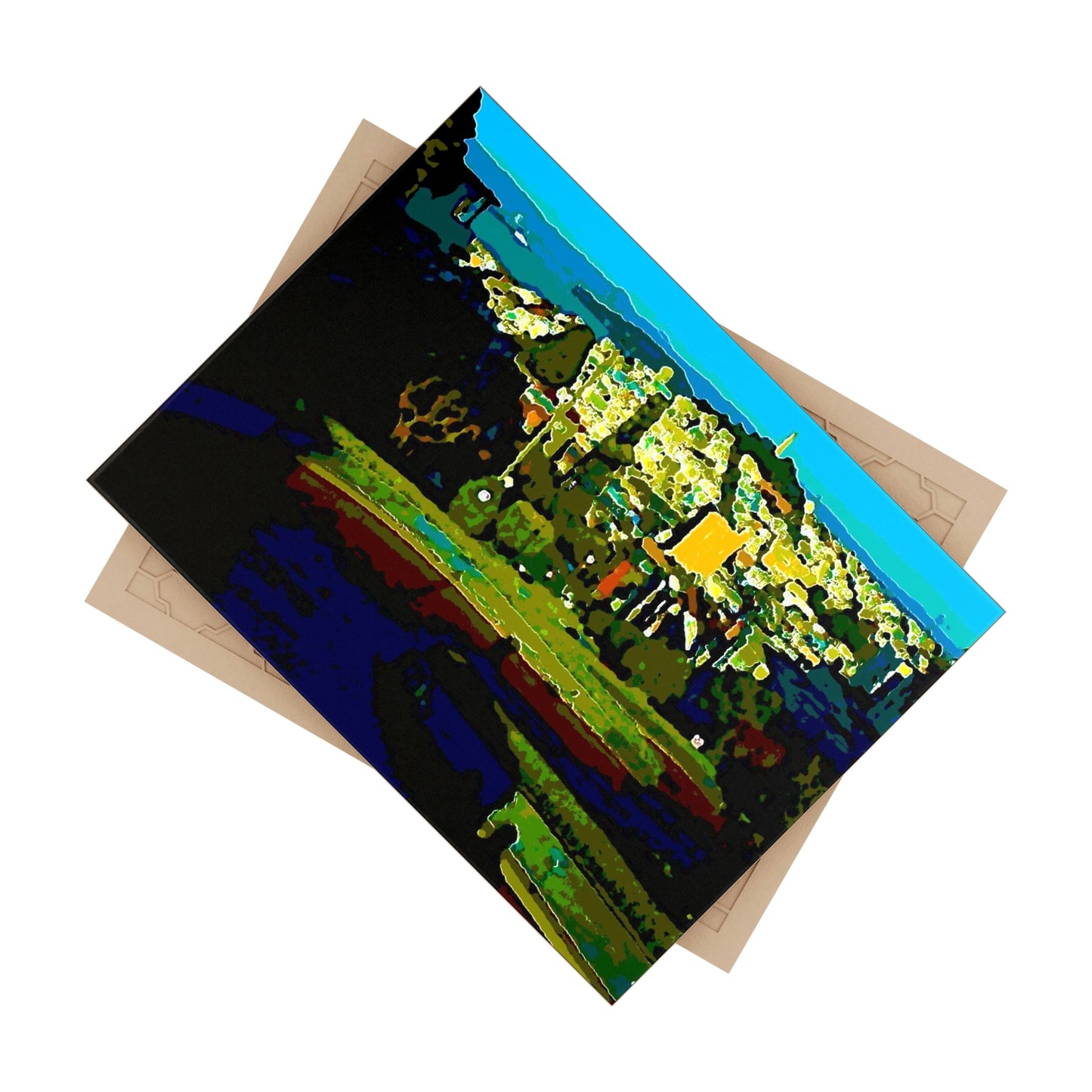 Ceramic Photo Tile ... "Lombard Street San Francisco, CA, USA" ... Family Archives 1970's ... Original Works ...