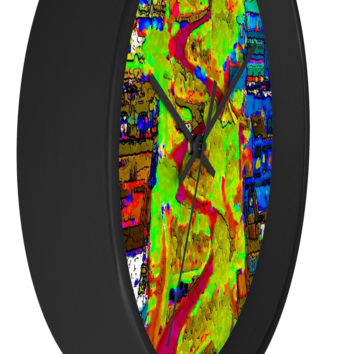 Wall clock ... A Crazy Street ... 'Eight Winding Curve-Switchbacks' ... "Lombard Street, San Francisco, CA' ... Family Archives: 1970's ... Original Works ...
