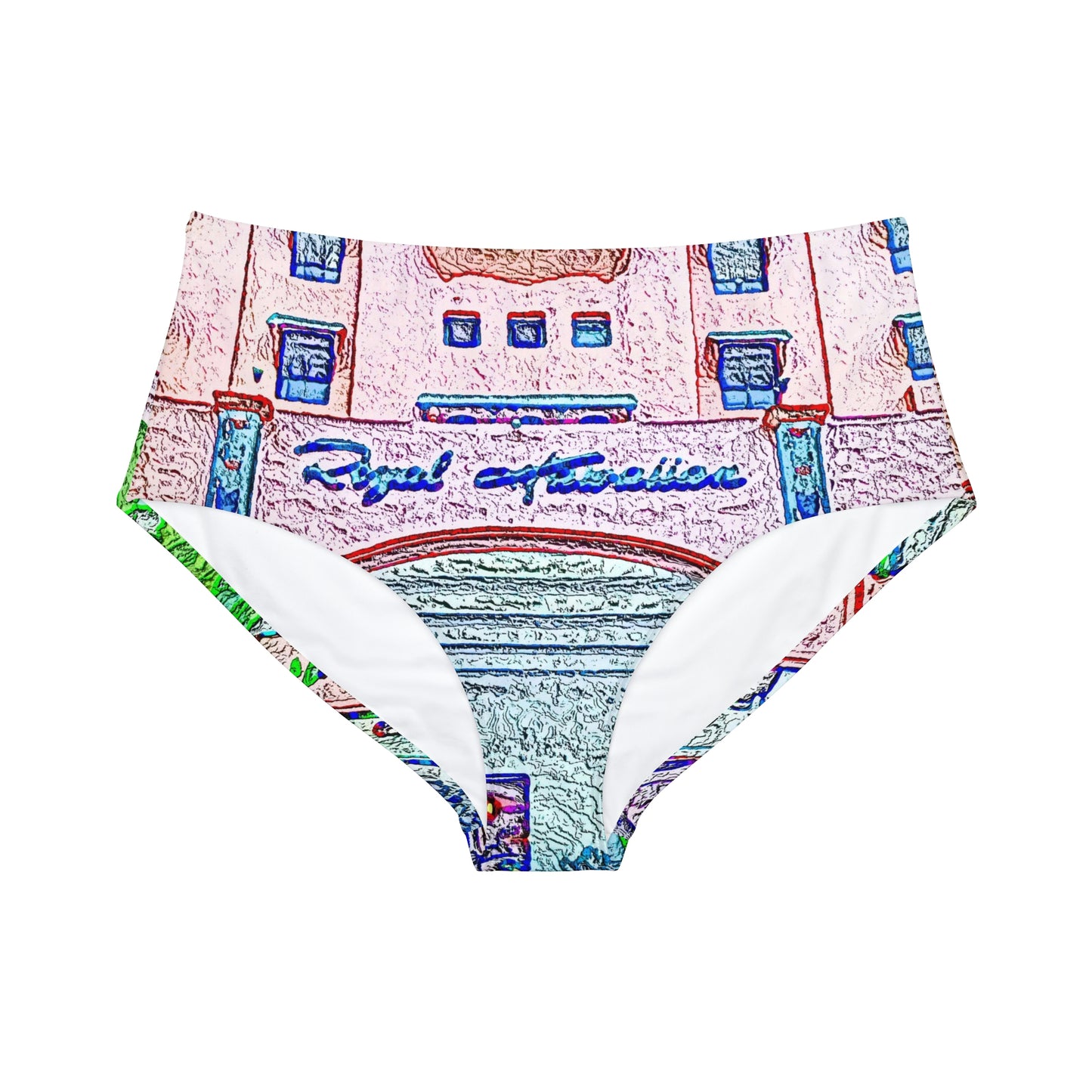 High-Waist Hipster Bikini Bottom ... "La Grande Entree" At: 'The Pink Palace' ... The Royal Hawai'ian ... Honolulu, HI ... '27Oct2014' ... Original Works ...