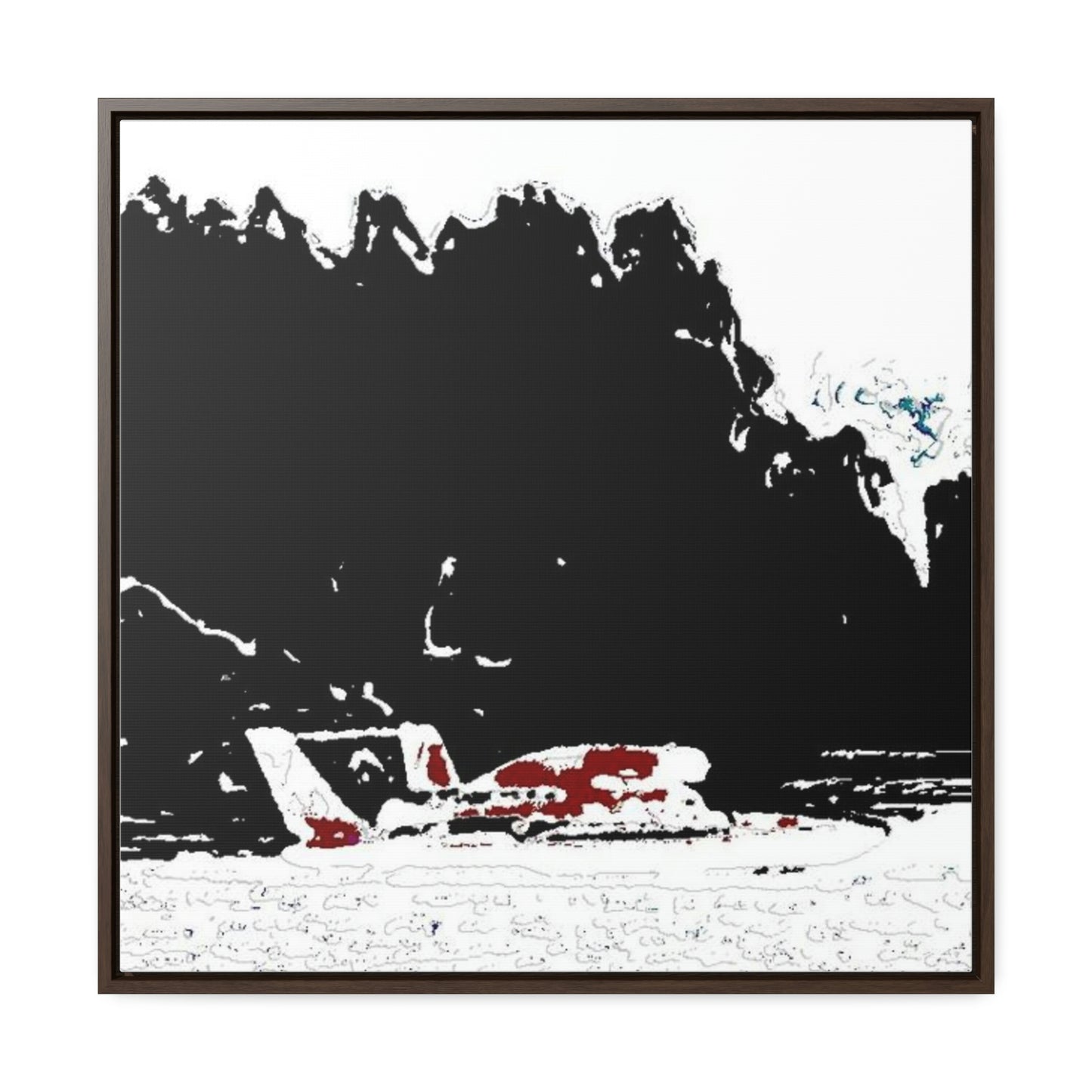 Gallery Canvas Wraps, Square Frame ...  Seattle Columbia Cup On Lake Washington ... "Dave Wilcox Heads For The Win" ... Associate Gift-Photo ... Original Works ...