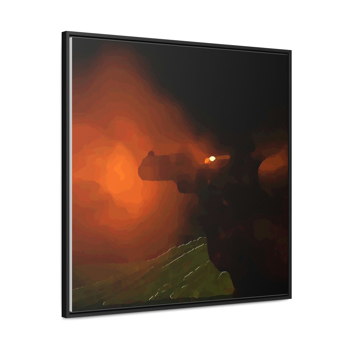 Gallery Canvas Wraps, Square Frame ... Ruger .357 Magnum Early-Morning-Target-Practice ... 'Circa April 2022' ... Original Works ...