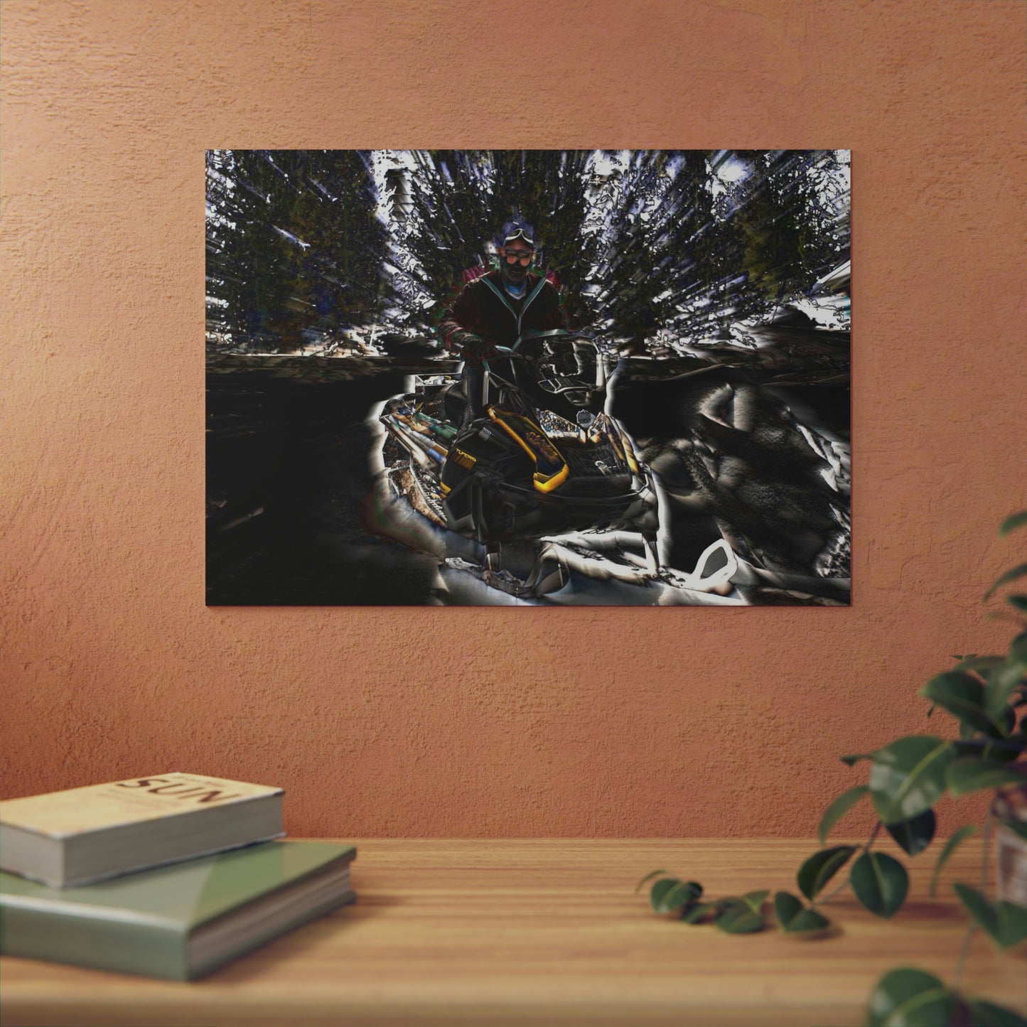 Aluminum Composite Panels ... Snowmobiling The Local Trails ... "A Spring Day" ... March 2021 ... Central Idaho ... Original Works ...