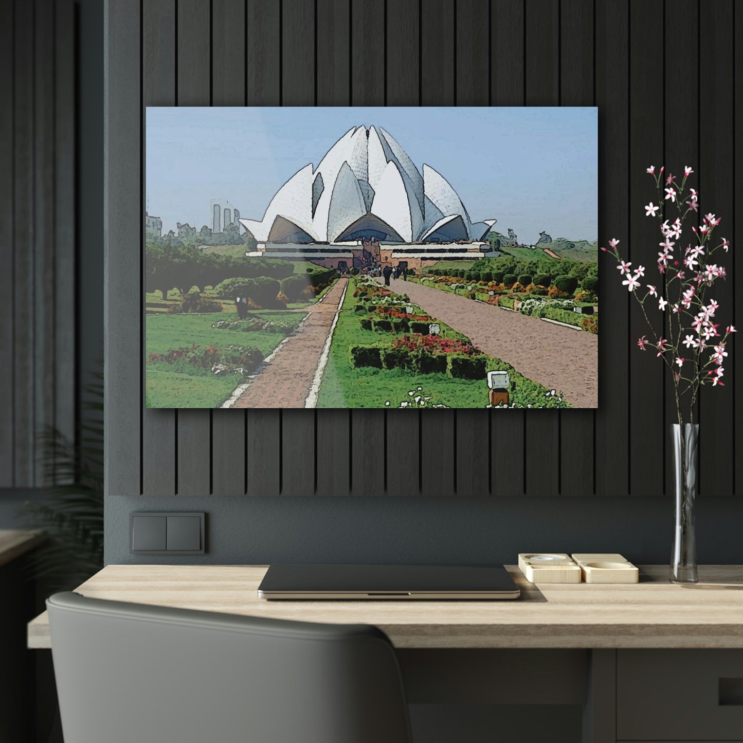 Acrylic Prints ... 'Bahai'i House-Of-Worship' ... "Lotus Temple: Delhi, India, 2008" ... Original Works ...