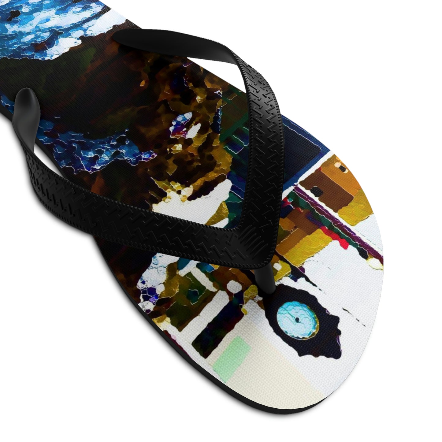 Unisex Flip-Flops ...  "Ice & Water Sculpted" ... Downtown Grangeville, Idaho ... Adjacent To Irwin Pharmacy ... 5Jan23 ... Original Works ...
