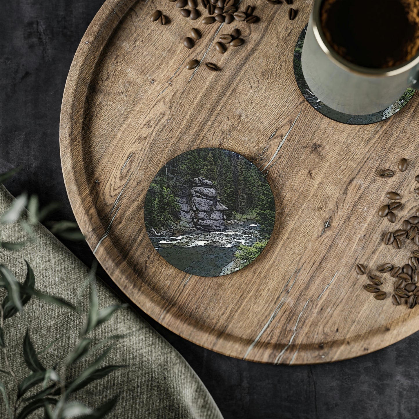 Coasters ..."I Am Innocent" ... Tricky-Dick Immortalized ... Nixon Rock: Along The River ... Central Idaho, Summer 2020 ... Original Works ...